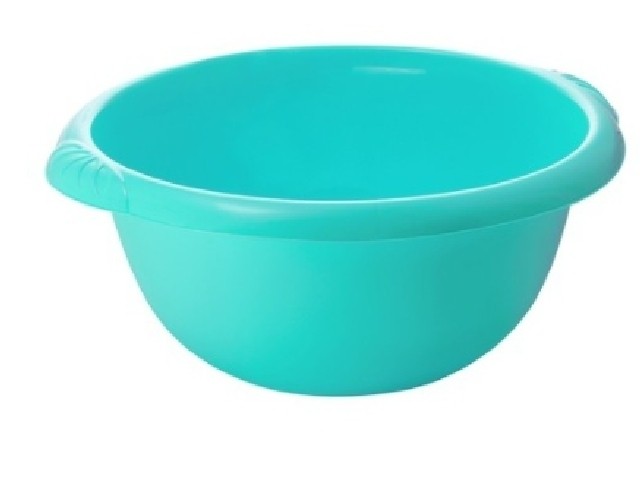 Таз круглый  9 л Тюльпан 2916 бирюза